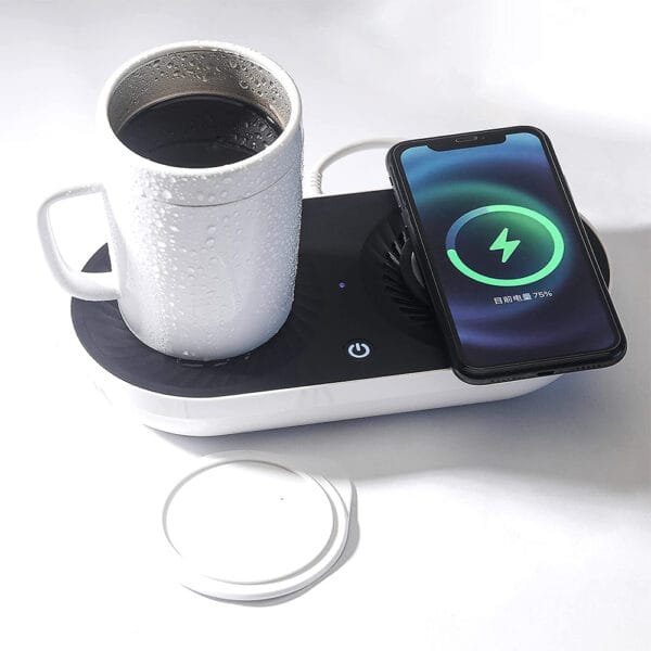 ⁦Coffee Mug Warmer with Wireless Charger⁩ - الصورة ⁦4⁩